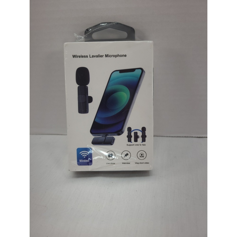 BNIB Wireless Lavalier Microphone – Dual Mic‎ System for USB-C (Iphone/Android)